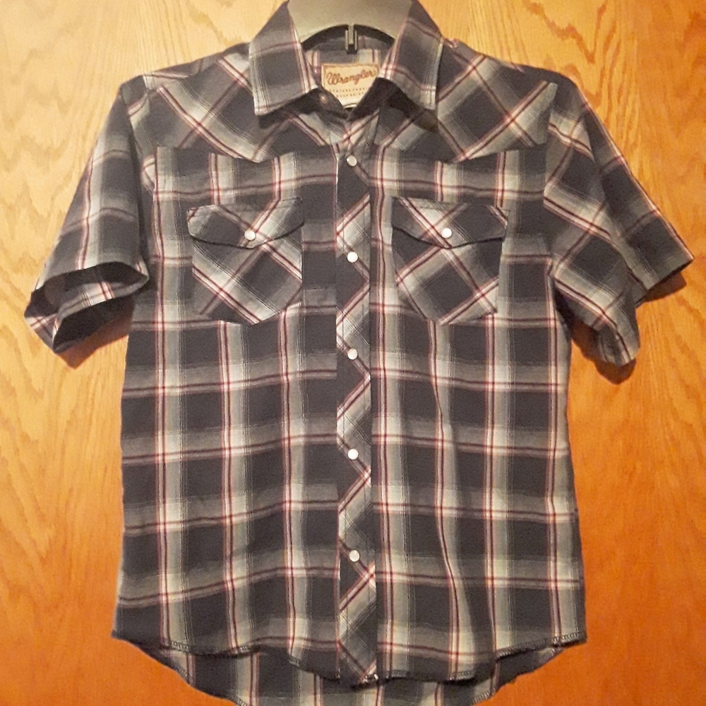 Boys Wrangler Western Shirt Large